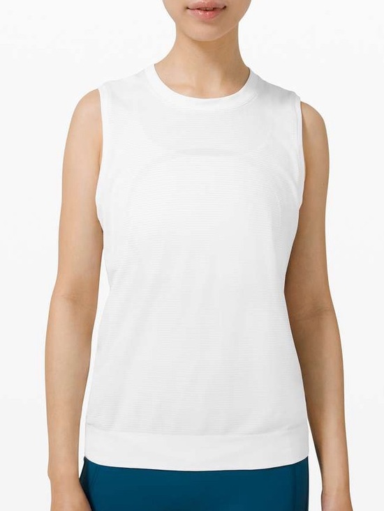 lululemon athletica Tops - Lululemon Swiftly Breathe Muscle Tank White Size 8